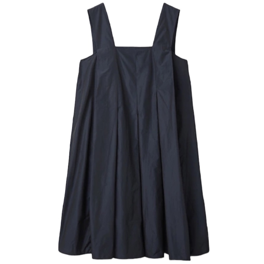 COS Technical Pleated Dress Blue Size 8 Medium
